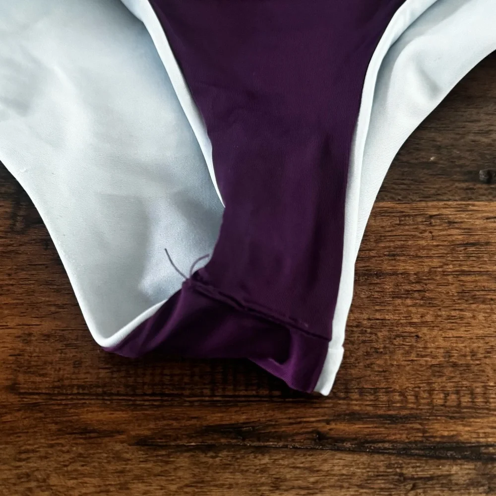 Zinke Bikini Top Small Neon Trim‎ + Bikini Bottoms Small Set